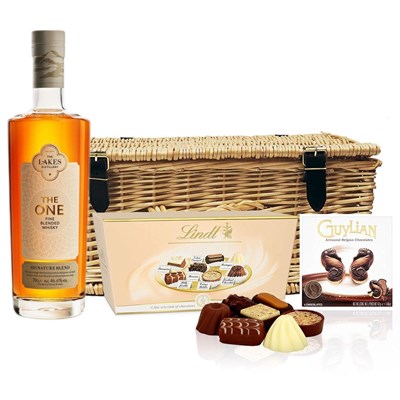 Lakes The One Signature Blended Whisky 70cl And Chocolates Hamper